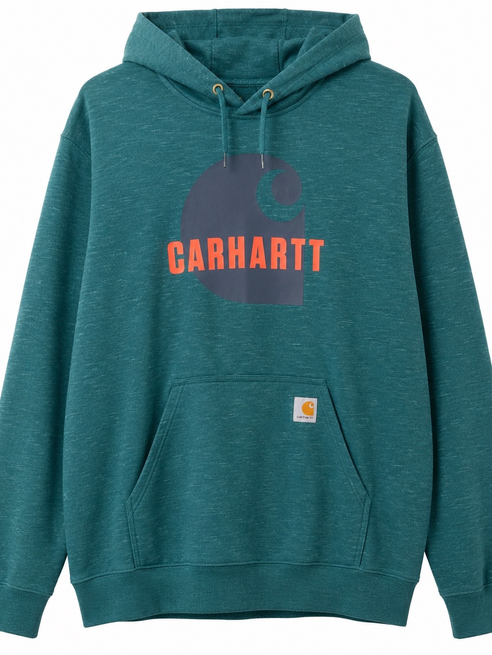 Carhartt Loose Fit Logo Graphic Hoodie Teal Green 2XL 104902